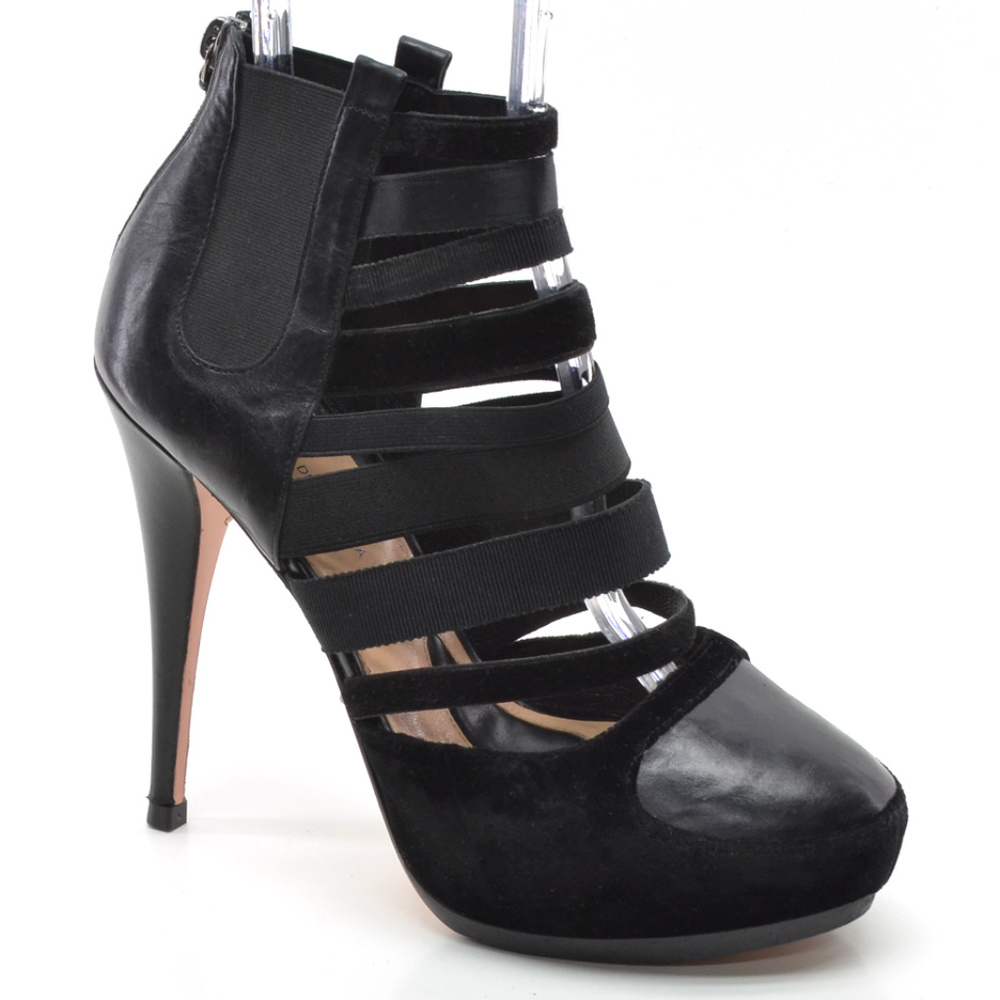 Alessandro Dell’Acqua Caged Stiletto Booties 40